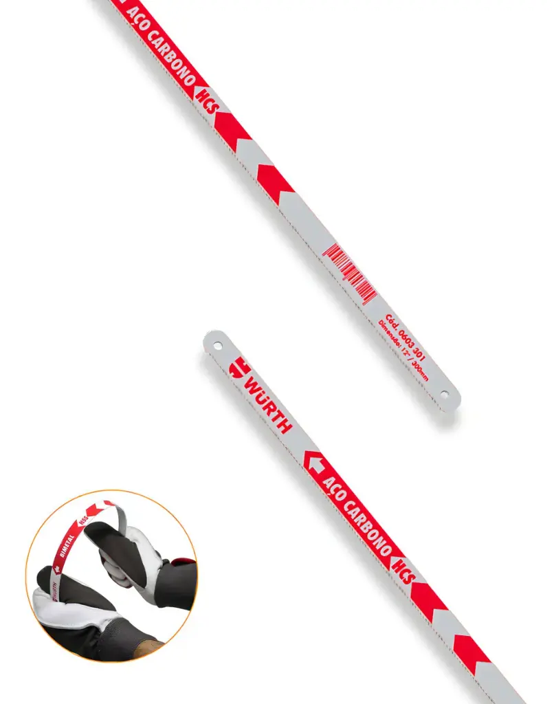 Hoja de sierra acero al carbono 24 dientes bolsa 10 unidades Wurth -2.webp