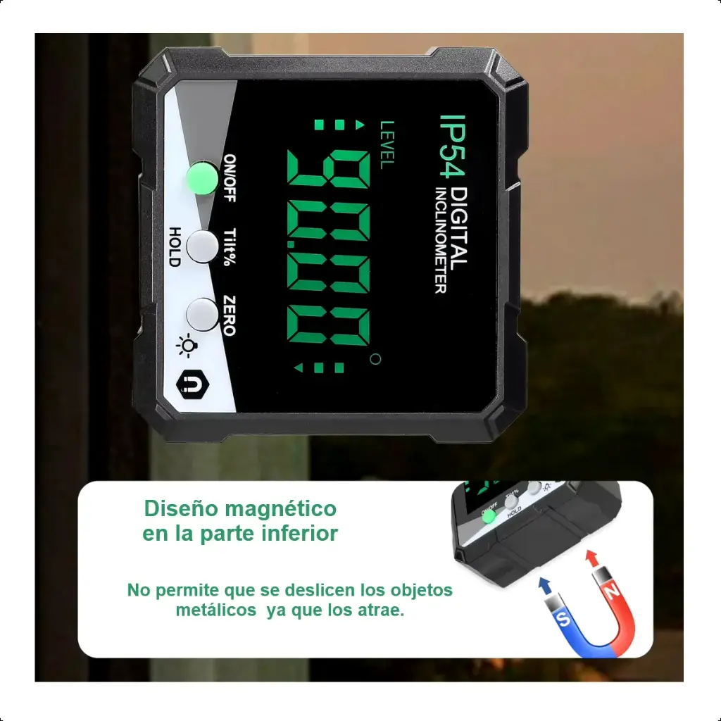 Medidor de angulo digital de precision magnetico IP54 MADPM-90 4.webp