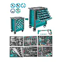 Carro Gabinete Metálico Industrial 7 Cajones con 328 Herramientas THPTCS73281 TOTAL.webp