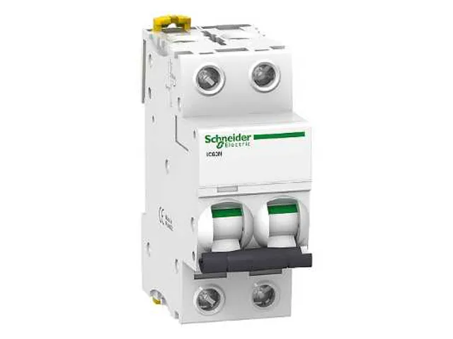 Interruptor termomagnetico iC60N 2P 3A 50kA Curva C A9F74203 SCHNEIDER ELECTRIC