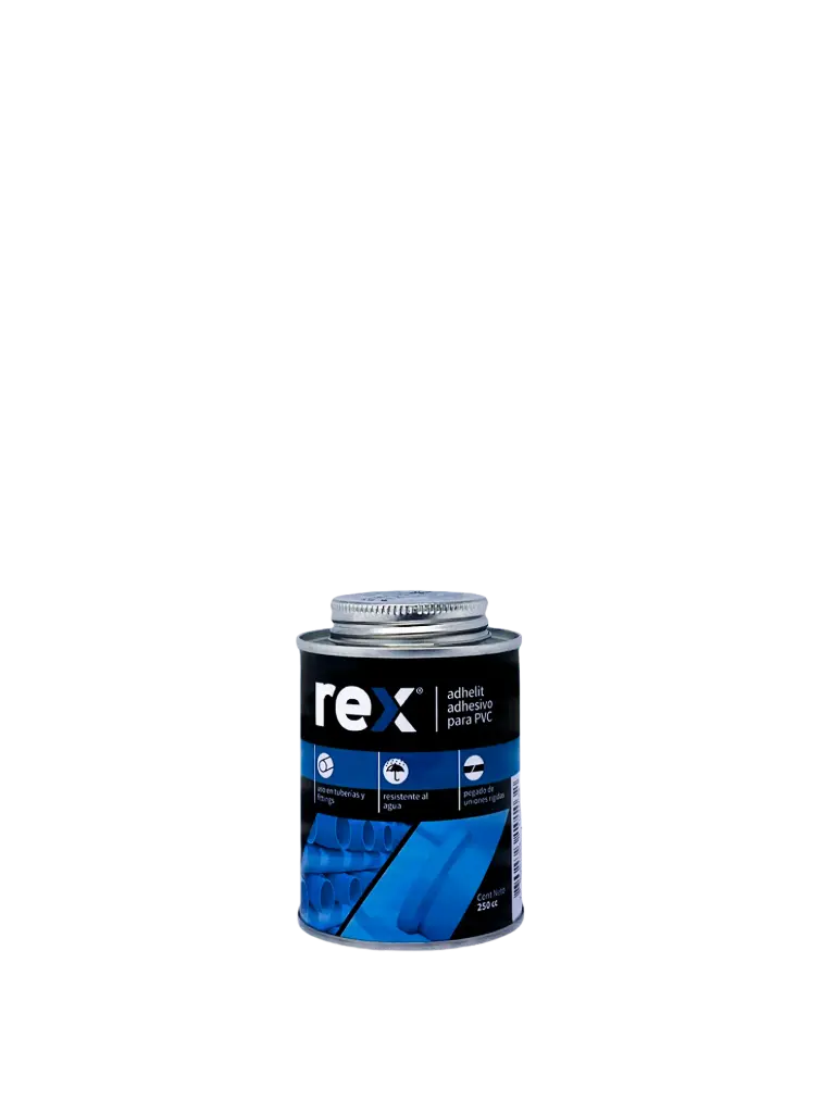 Adhesivo para PVC con pincel 250cc Rex 