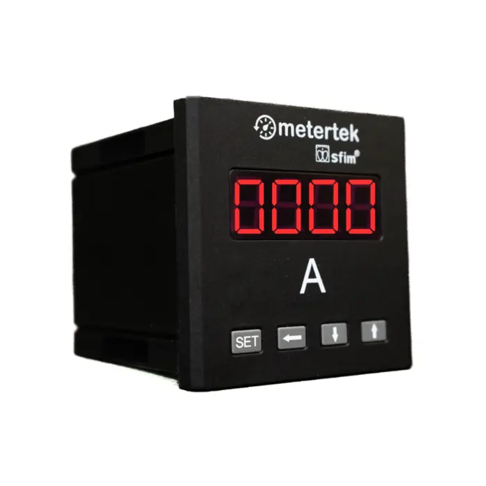 Amperimetro Digital 72x72mm AC 5A METERTEK