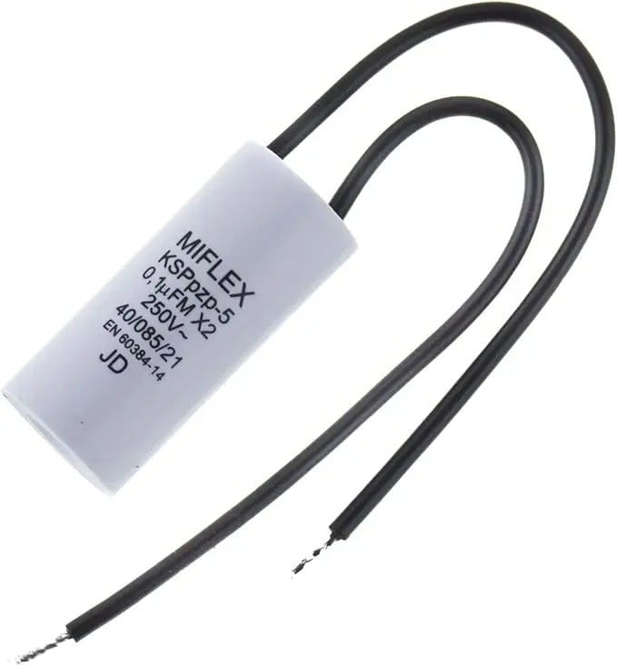 Condensador de supresion de interferencia clase X2 15,5x35,5mm KSPPZ-5 0.1 uF 250Vac MIFLEX