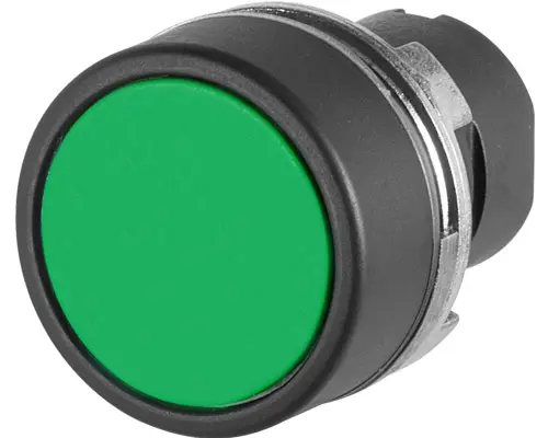 Pulsador rasante verde Ø22mm no luminoso 020PIV ELFIN