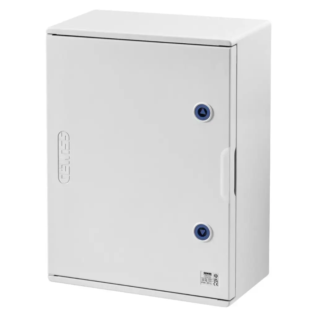 Tablero poliester 500x405x200mm IP66 Gris RAL 7035 GW46003F GEWISS