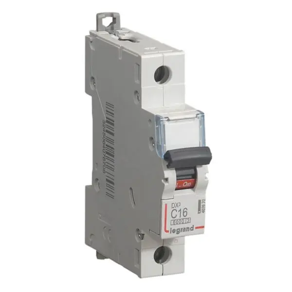 Interruptor termomagnetico DX³ 6000 1P 16A 10kA Curva C 407670 LEGRAND