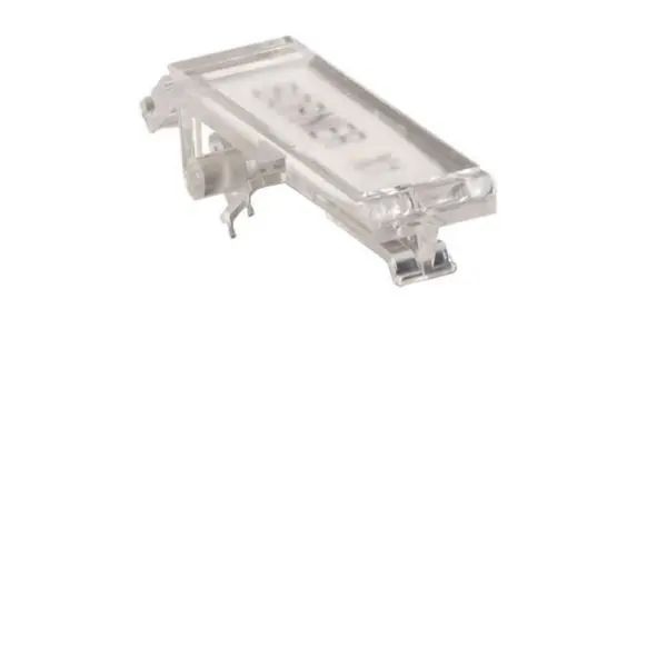 Porta etiqueta transparente con ángulo variable. Vienen provistos de etiqueta 32x9.5 mm 39596 LEGRAND
