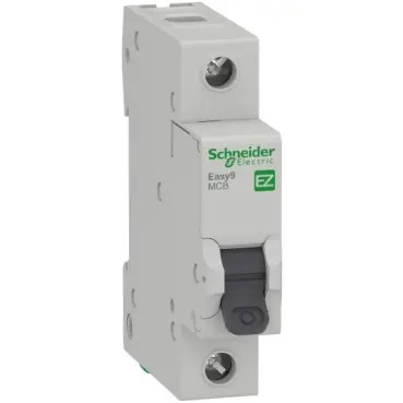 Interruptor termomagnetico MCB EASY9 1P 6A 6kA curva C EZ9F56106 SCHNEIDER ELECTRIC