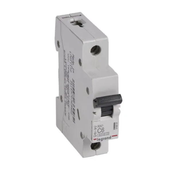 Interruptor magnetotermico RX3 RX 6000 1P 6A 6kA curva C 419837 LEGRAND