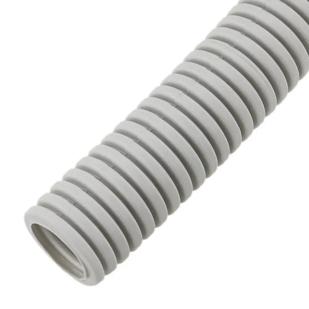 Tubo conduit extra flexible metalico con PVC corrugado 4" gris