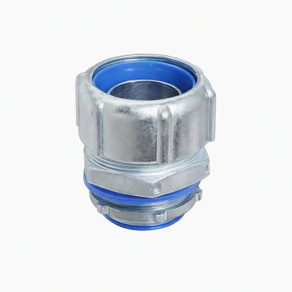 Conector recto para Conduit flexible galvanizado C/PVC 4" UL