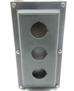 Caja de pulsador 30 mm poliéster 3 orificios NEMA 4X 800H-3HZ4R ALLEN BRADLEY
