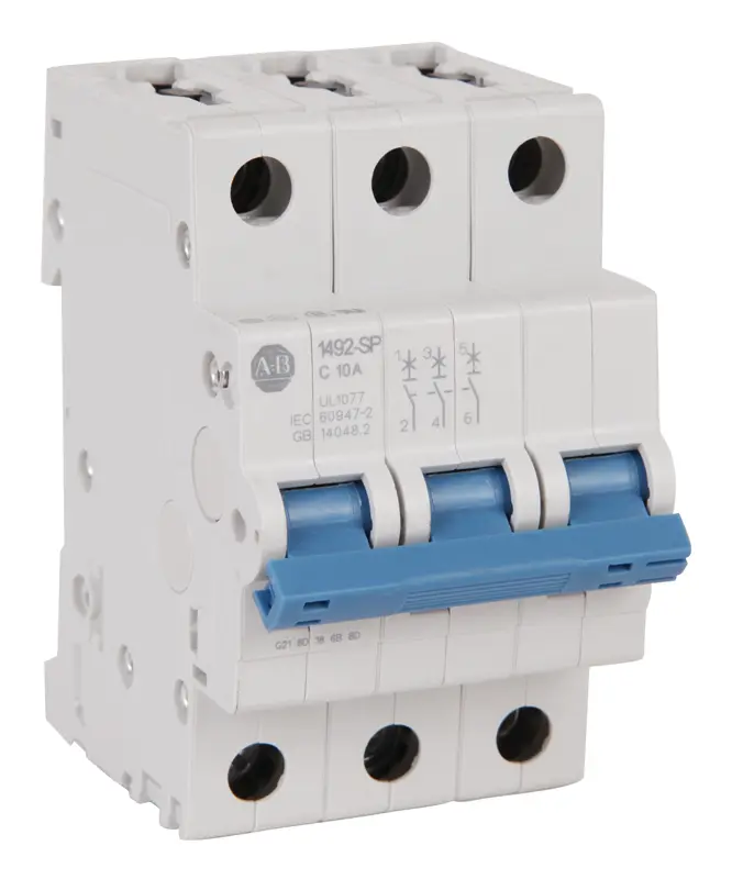 Interruptor termomagnetico MCB 3P 6A 10kA Curva C 1492-SPM3C060 ALLEN BRADLEY