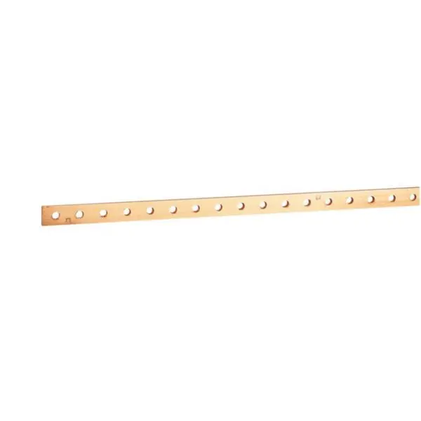 Barra de cobre rígida plana 25x4 mm 250 a 280A tira 990 mm 37438 LEGRAND