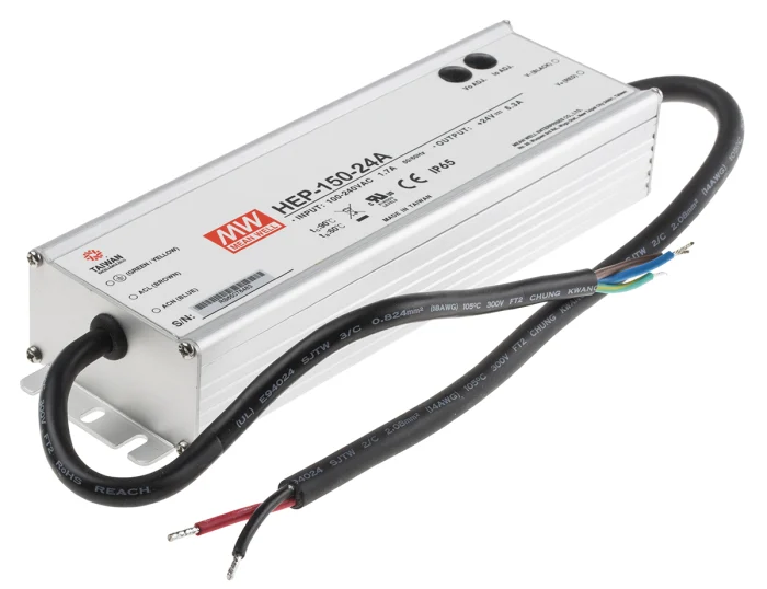 Fuente de Poder Switching 150W IP65 HEP-150-24VA Mean Well