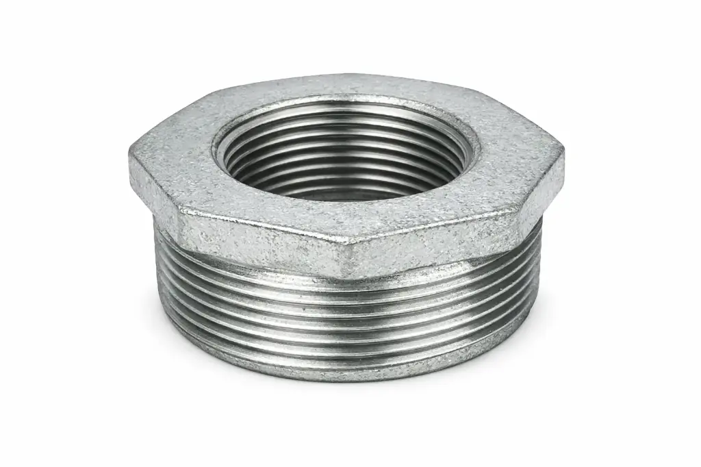 Bushing de reduccion galvanizado 3/4" a 1/2" Bolsa 5 unidades