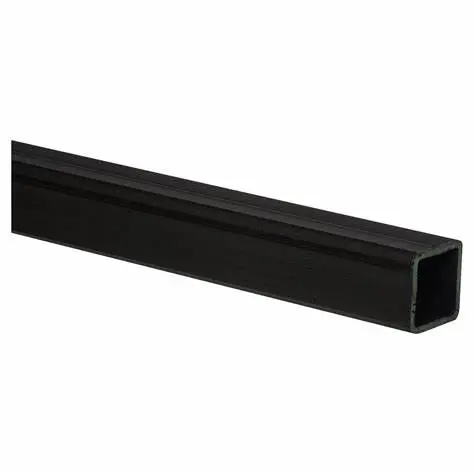 Perfil cuadrado de acero 100x100x5mm 6mt negro