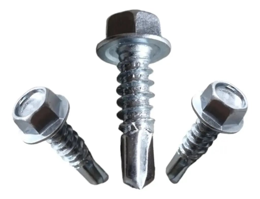 Tornillo autoperforante zincado p/broca s/golilla 10x3/4"