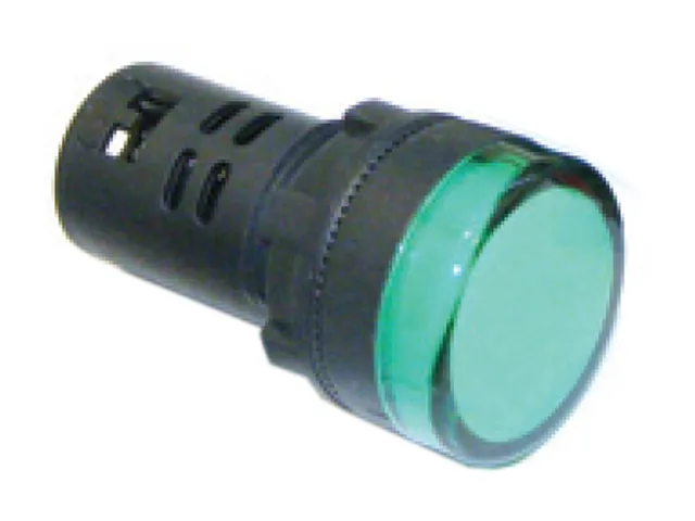 Luz piloto led verde 220Vac ⌀22mm IP 40 2678036 FNX 