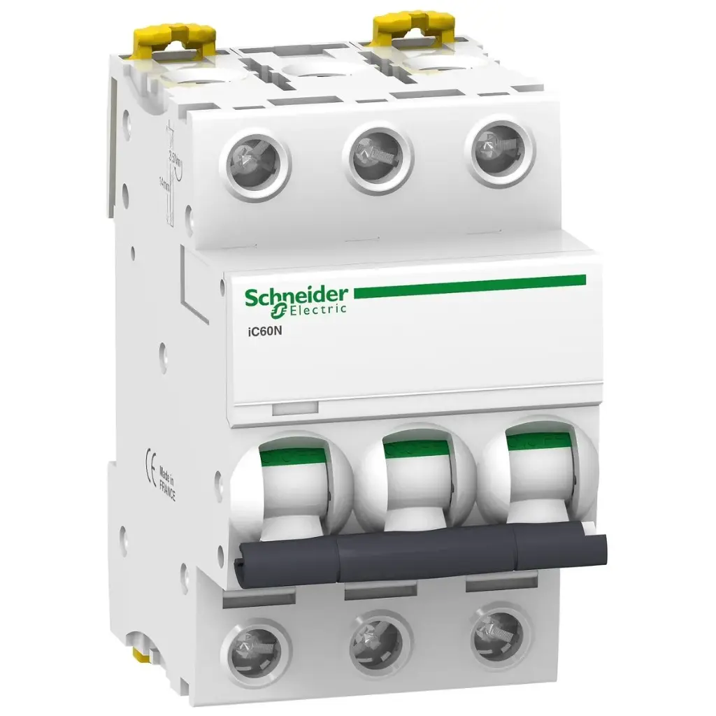 Interruptor termomagnetico MCB Acti9 iC60N 3P 16A 10kA curva C A9F77316 SCHNEIDER ELECTRIC  