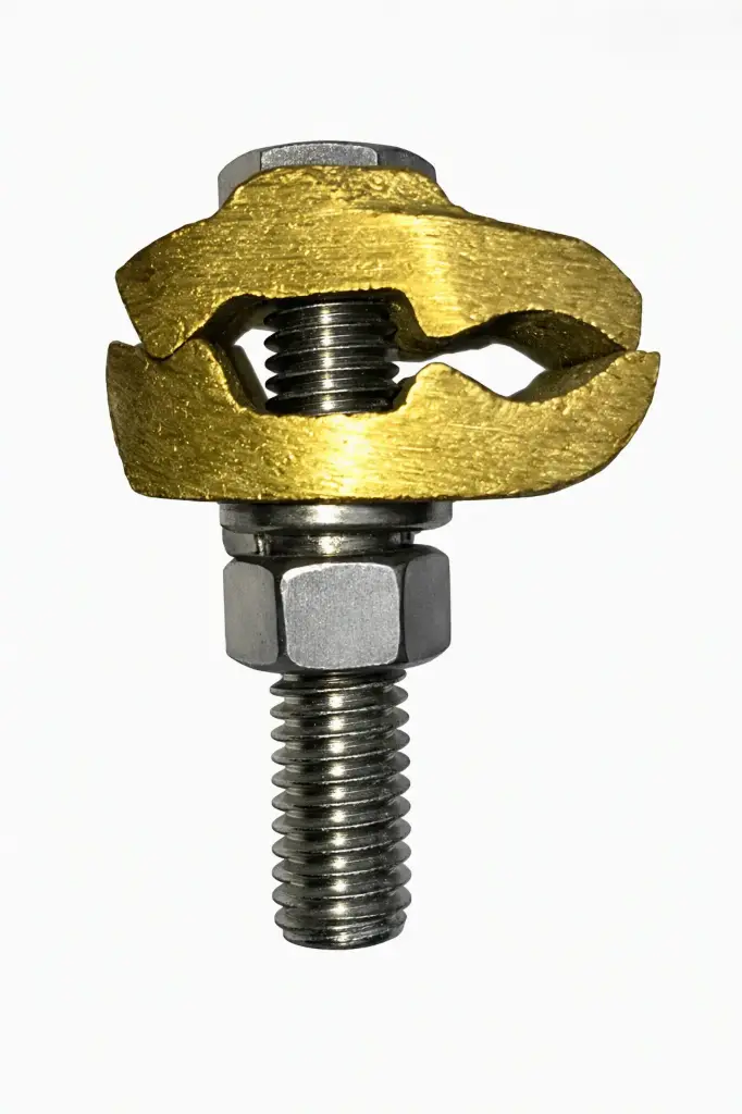 Prensa paralela doble de bronce para 1 conector GB-26 3 a 250 MCM Guzmetal