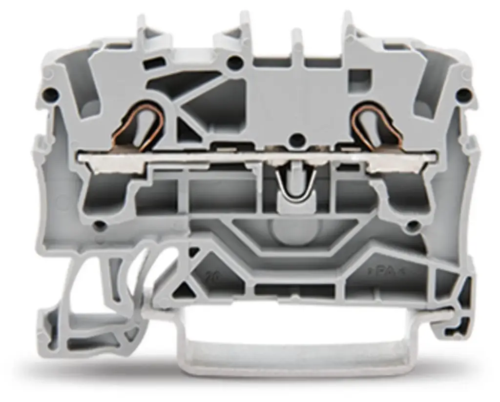 Borne de conexion 2c 4mm2 gris 2004-1201 Wago