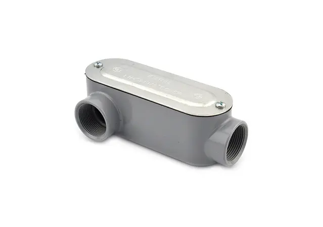Condulet tipo LR aluminio con tapa y empaquetadura 3/4"