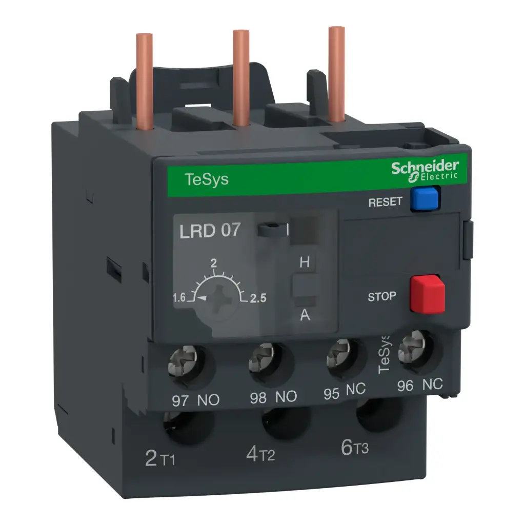 Rele térmico para contactor Tesys 1.6-2.5A LRD07 SCHNEIDER ELECTRIC
