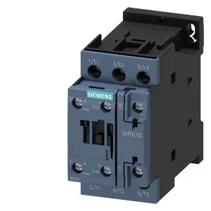 Contactor potencia 3RT2 3P 17A bobina 110Vac 1NA+1NC borne tornillo S0 3RT2025-1AG20 Siemens