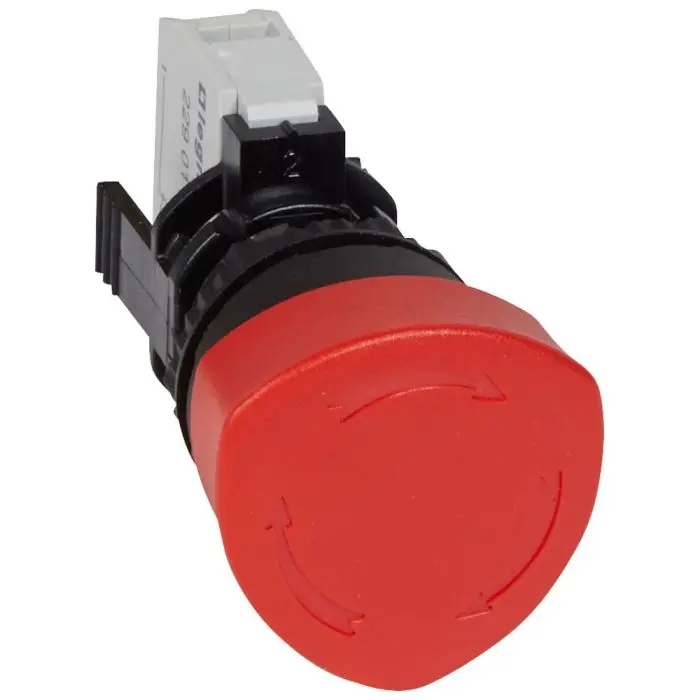 Parada de emergencia Ø40mm rojo 1NC pulsador con retencion 23720 LEGRAND