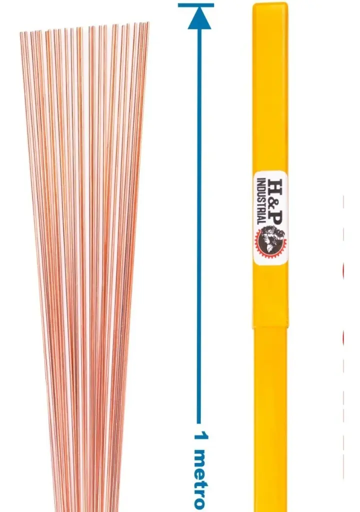 Aporte TIG ER70S-6 acero al carbono 1kg 1/16" HyP Industrial