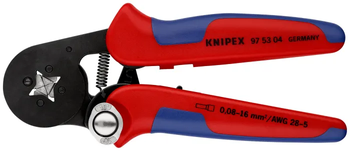 Kit Aprieta terminales manual 28-16awg con terminales surtidos 97-53-04 Knipex