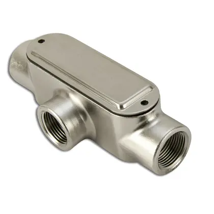 Condulet tipo T Acero Inoxidable SS316 2” Serie 8 NEMA 3R con tapa y empaquetadura Produit