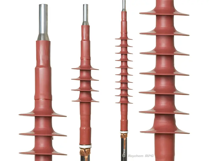 Kit mufa terminal exterior termocontraible 25KV 2-350 MCM OXSU-F-5131 Raychem