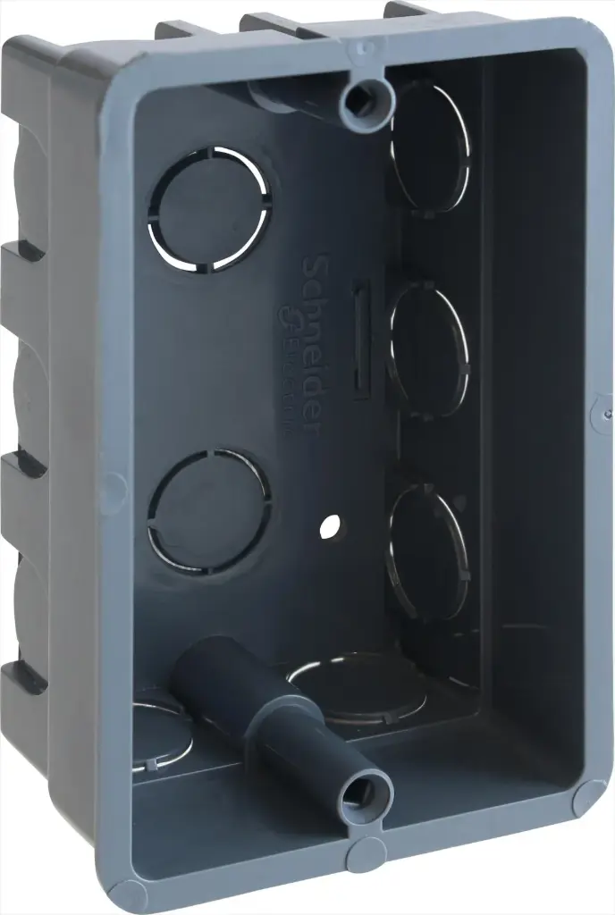 Caja chuqui embutido PVC 12 entradas sin insertos metalicos 100x64x41 Schneider Electric