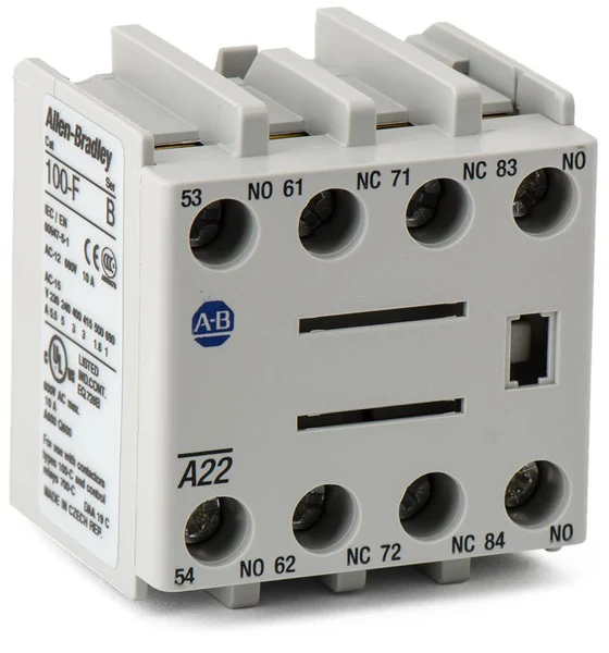 Contacto auxiliar frontal 2NA+2NC compatible con contactores 100-C 104-C 700-CF 700S-CF 100-FA22 Allen Bradley