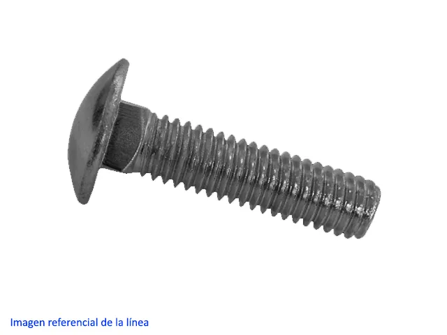 Perno coche zincado 1/4"x3/4"