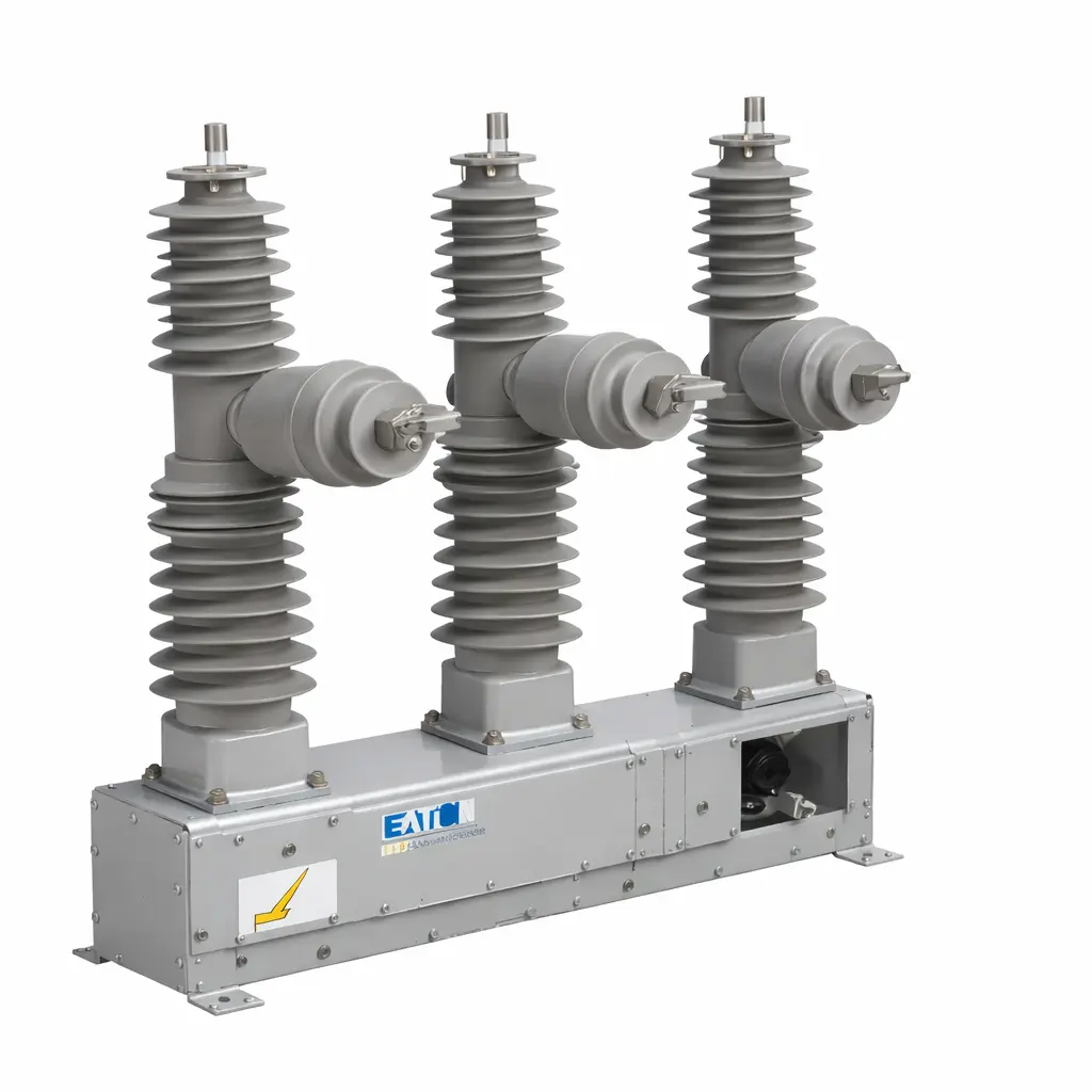 Reconectador automático trifásico en vacío clase 38 kV con control F6B, IVS y comunicación Ethernet NOVA38A14 Eaton Cooper Power Series