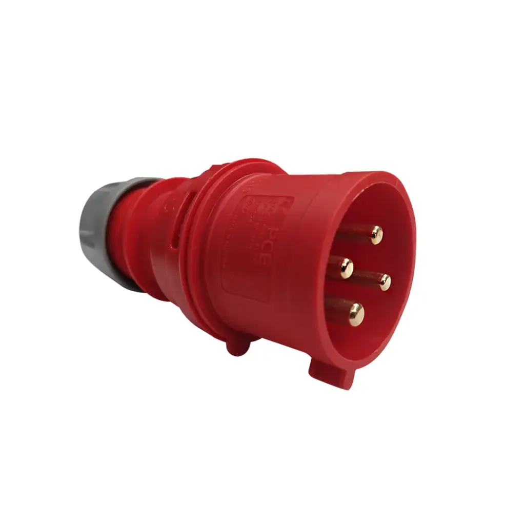 Enchufe Industrial volante macho 400V 3P+T 32A IP44 024-6 PCE