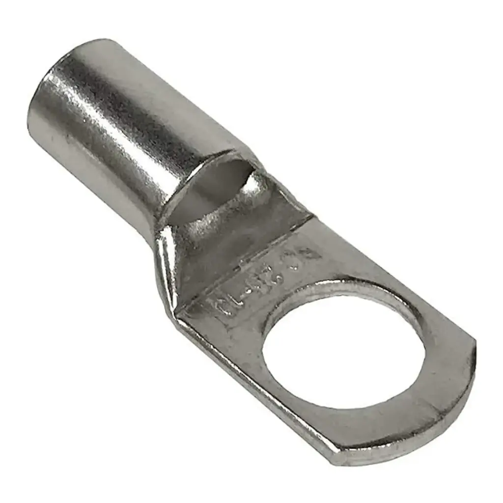 Terminal de compresion cobre estañado 2/0 AWG caño estándar 1 perforación 10mm