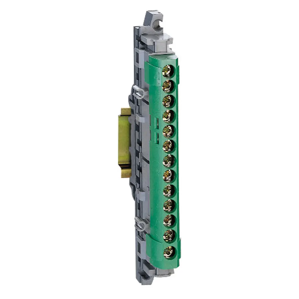 Borne de Repartición Tierra IP2X 1 Entrada 6-25 mm² / 12 Salidas 1.5-16 mm2 004834 Legrand