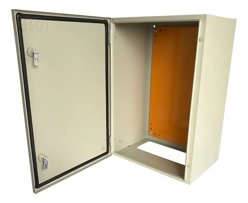 Tablero matelico monoblock 400x300x200mm IP55 Gris RAL 7032 Saime