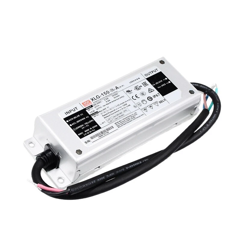 Controlador LED metalico 150W Constante Voltaje/Constante Corriente IP67 XLG-150-24A Mean Well