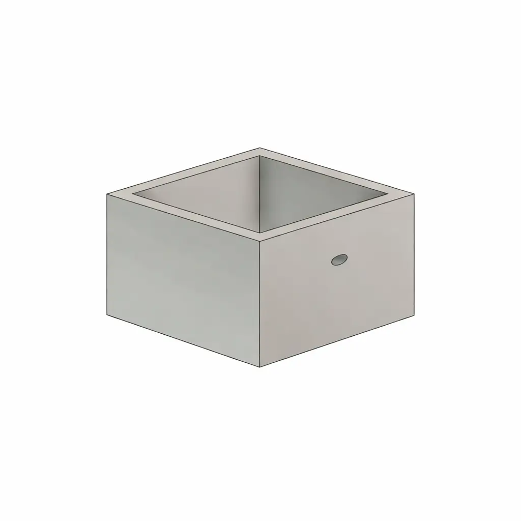 Camara de Inspeccion Electrica de Hormigon Armado Tipo B medidas internas 600x600x1000mm