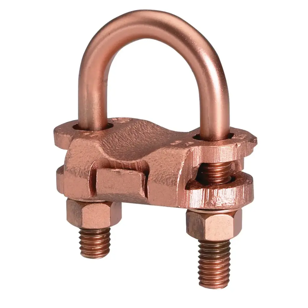 Conector de cobre para puesta a tierra, 2 cables a varilla o tubo 2/0-250 Kcmil GP1429 Burndy