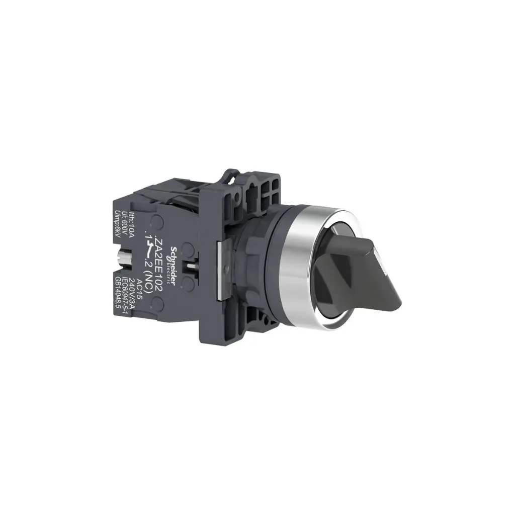 Selector metalico 22m 2 posiciones 1NO+1NC XA2ED25 SCHNEIDER ELECTRIC 