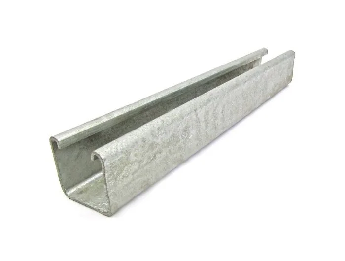 Riel colgante U-100 galvanizado tiras 6 metros