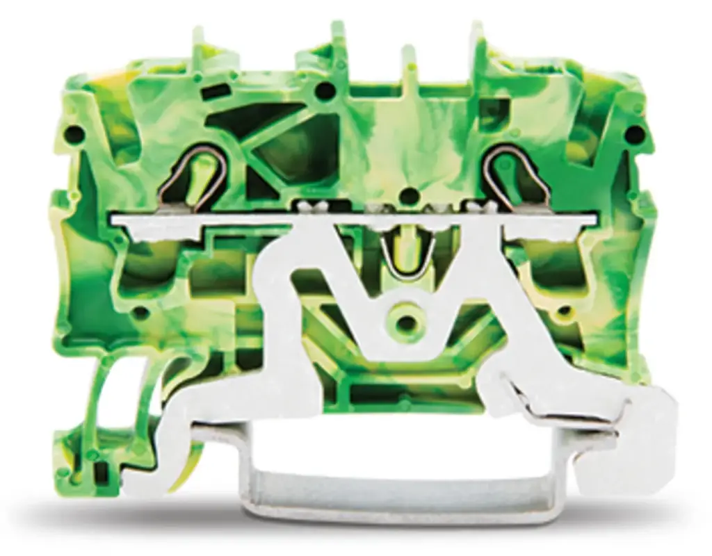 Borne de conexion 2c 2.5mm2 verde-amarillo 2002-1207 Wago
