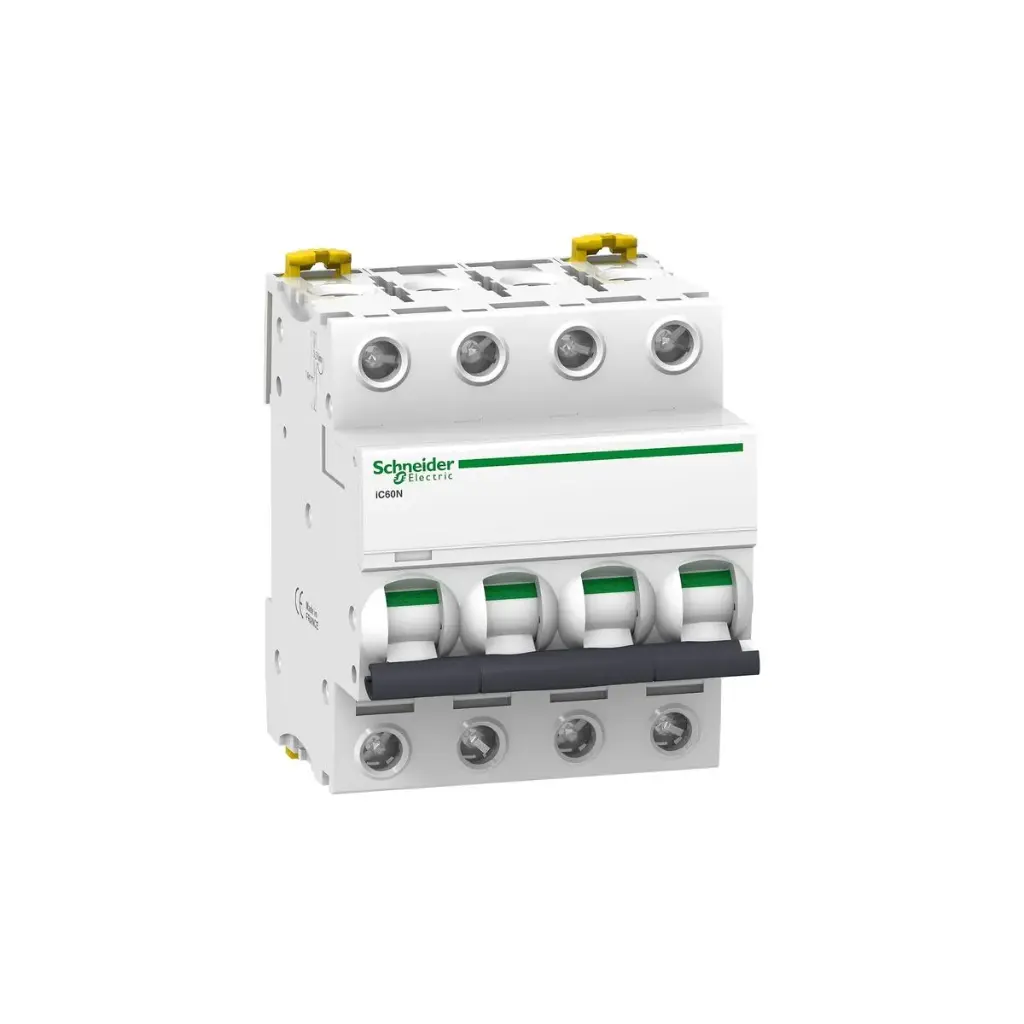 Interruptor termomagnetico MCB Acti9 iC60N 4P 63A 10kA curva C A9F77463 SCHNEIDER ELECTRIC  