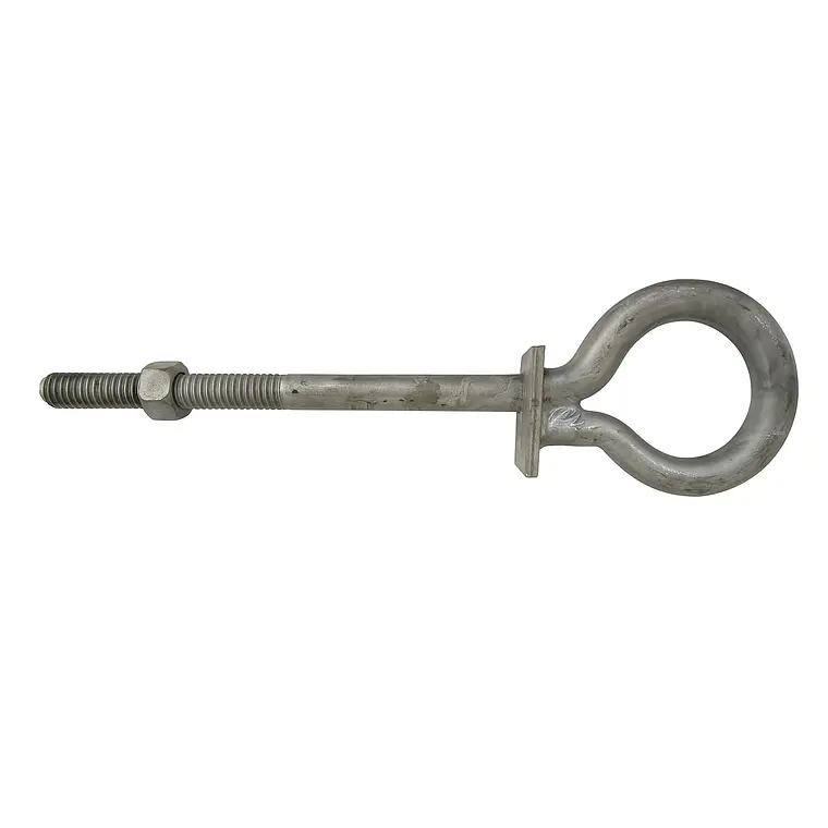 Perno ojo acero galvanizado 5/8"x8" con tuerca y golilla